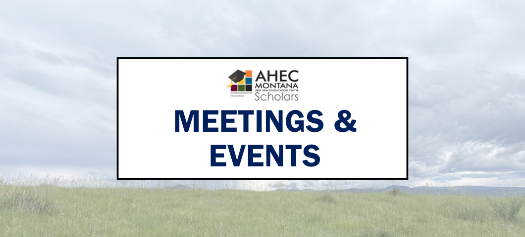 AHEC Meetings and Events Webpage Banner