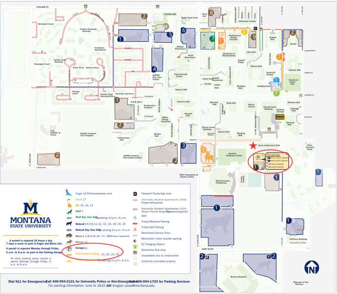 Parking Map MSU