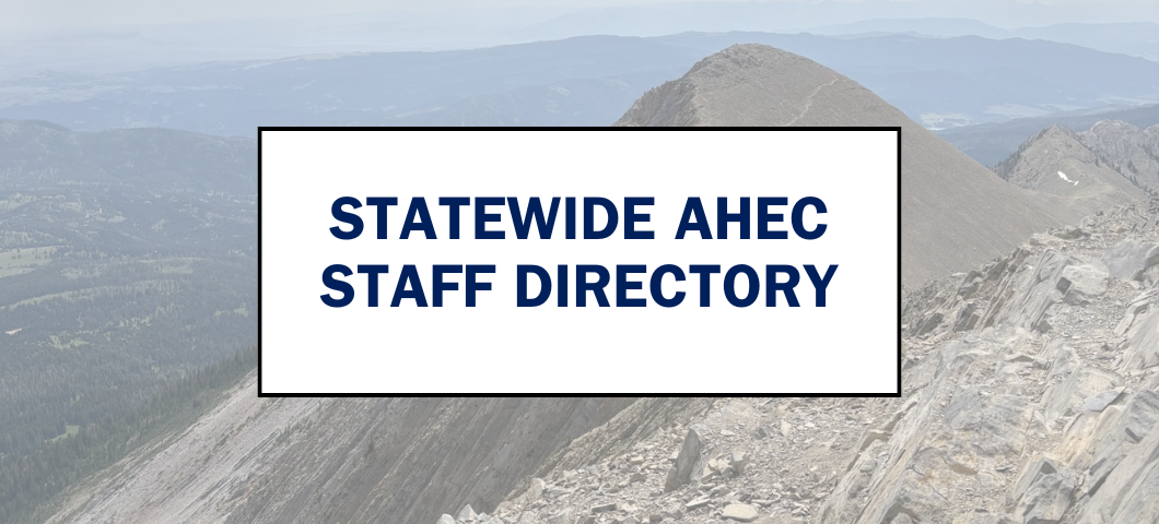 Statewide AHEC Staff Webpage Banner