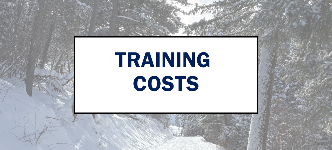 Training costs webpage banner