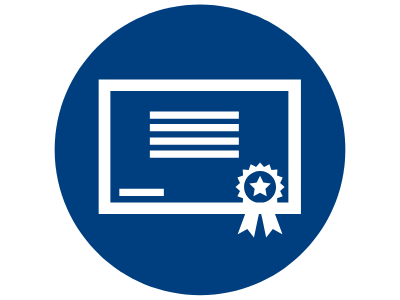 blue certificate