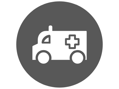 Grey ambulance