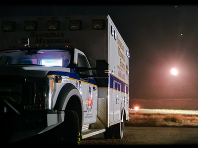 ambulance at night